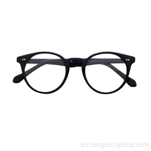 Marco de gafas ópticas de gafas ópticas de lente de acetato de acetato de acetato